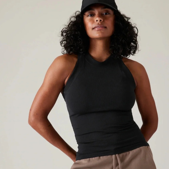 NWT athleta racerback unstinkable tank size XS. BLACK - Picture 1 of 7